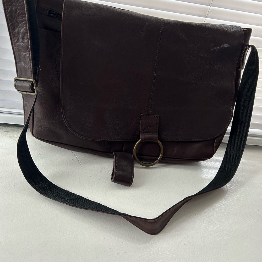Chocolate Brown Leather Bag